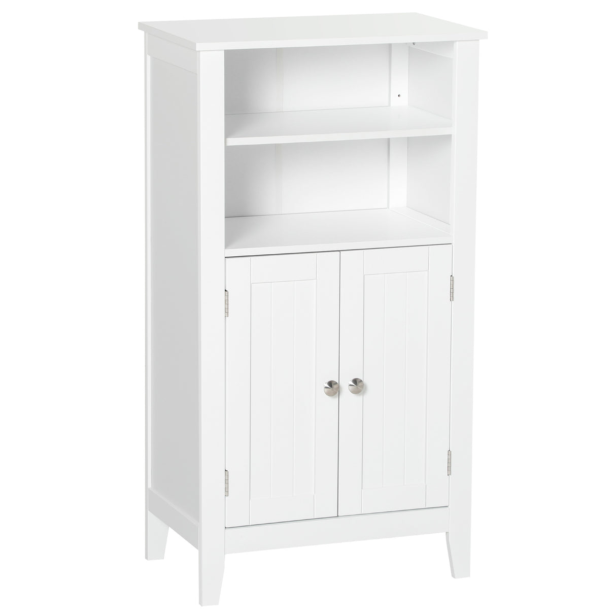 easycomfort easycomfort mobile bagno con mensole regolabili e armadietto 2 ante mobiletto bagno multiuso in legno bianco 50x30x93cm