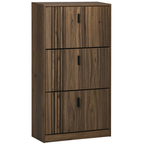 easycomfort easycomfort mobile scarpiera a 3 livelli con ripiani regolabili per 18 paia max in truciolato 63x24x117 cm