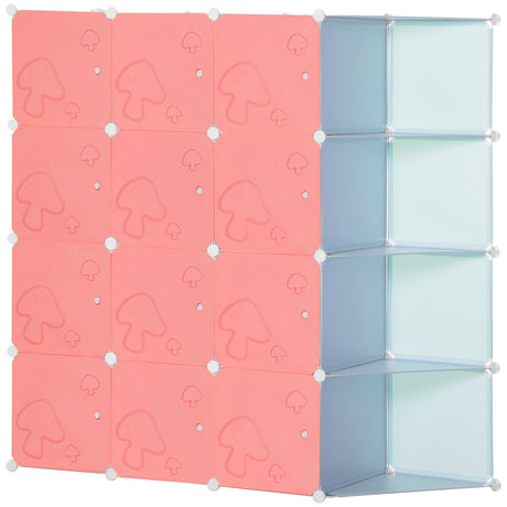 immagine-1-easycomfort-easycomfort-mobile-scarpiera-modulare-salvaspazio-a-fungo-16-cubi-in-acciaio-e-pp-145x47x145-cm-rosa-e-blu