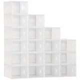 easycomfort easycomfort mobile scarpiera rettangolare in plastica pp 18 box 25x35x19 cm per scarpe max 43 eu vestiti e libri