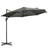 easycomfort easycomfort ombrellone da giardino decentrato 3x2 5 m girevole a 360 con angolazione regolabile grigio