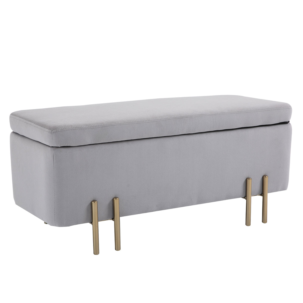 easycomfort easycomfort panca contenitore imbottita per soggiorno e camera da letto 100 x 40 x 42 cm grigio ean 8054144132105