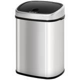easycomfort easycomfort pattumiera cestino bidone con coperchio a sensore ad infrarossi per cucina bagno capacita 58l in acciaio abs 40 9 28 9 68cm