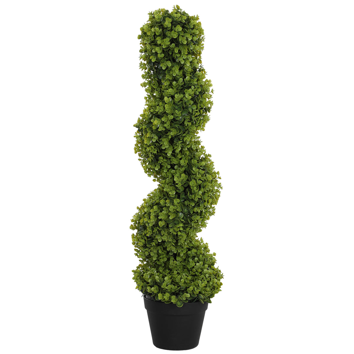 easycomfort easycomfort pianta finta di eucalipto a spirale con vaso incluso per interno ed esterno altezza 90 cm verde