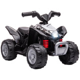easycomfort easycomfort quad elettrico per bambini 18 36 mesi con luci led clacson e pedali 65 5x38 5x43 5 cm nero