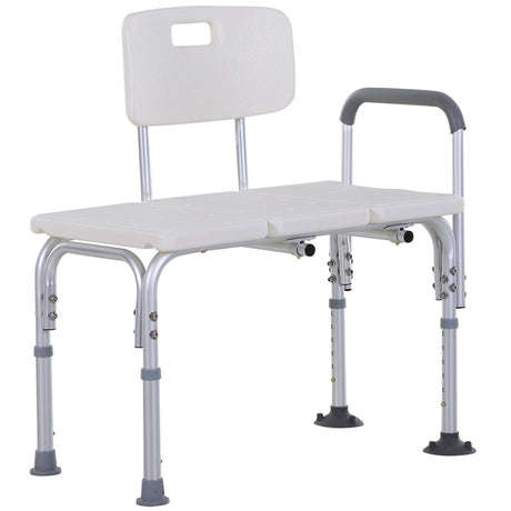 easycomfort easycomfort sedia da doccia con altezza regolabile su 6 livelli piedini e bracciolo antiscivolo ampia seduta 68 5x40 5cm ean 8054111846165