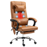 easycomfort easycomfort sedia massaggiante ad altezza regolabile con poggiapiedi in finta pelle 66x67x115 123 cm marrone chiaro