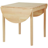 easycomfort easycomfort tavolo allungabile a ribalta per 4 6 persone in legno di pino 140x70x75 cm color legno