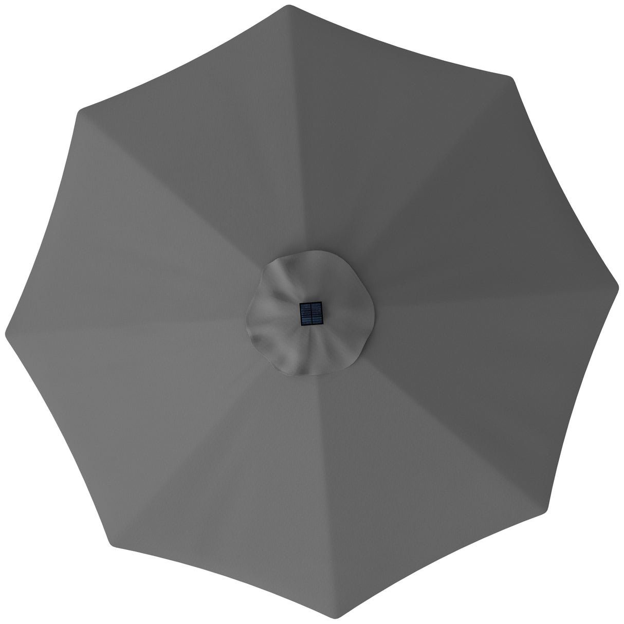 easycomfort easycomfort telo di ricambio per ombrellone da 3 m a 8 stecche poliestere anti uv 50 grigio
