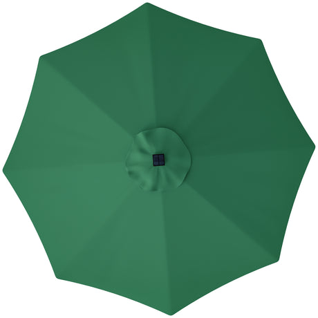 easycomfort easycomfort telo di ricambio per ombrellone da 3 m a 8 stecche poliestere anti uv 50 verde