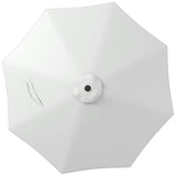 easycomfort easycomfort telo per ombrellone da 295 cm in poliestere bianco resistente allacqua con presa daria superiore