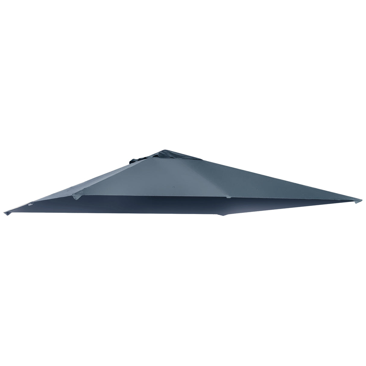 easycomfort easycomfort tetto di ricambio per gazebo 3x3 m in poliestere grigio con 8 fori di ventilazione