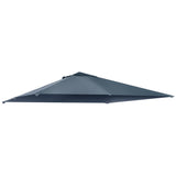 easycomfort easycomfort tetto di ricambio per gazebo 3x3 m in poliestere grigio con 8 fori di ventilazione