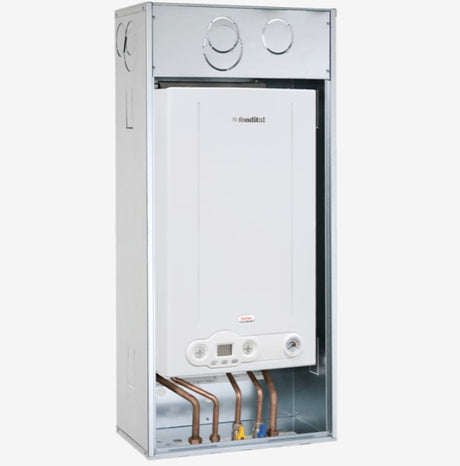 fondital caldaia fondital ischia in kc 28 kw a condensazione completa di kit scarico fumi low nox metano erp