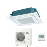 fujitsu condizionatore a cassetta fujitsu kr eco circular flow white 45000 btu auxg45krlb monofase r 32 wi fi optional con griglia e filocomando
