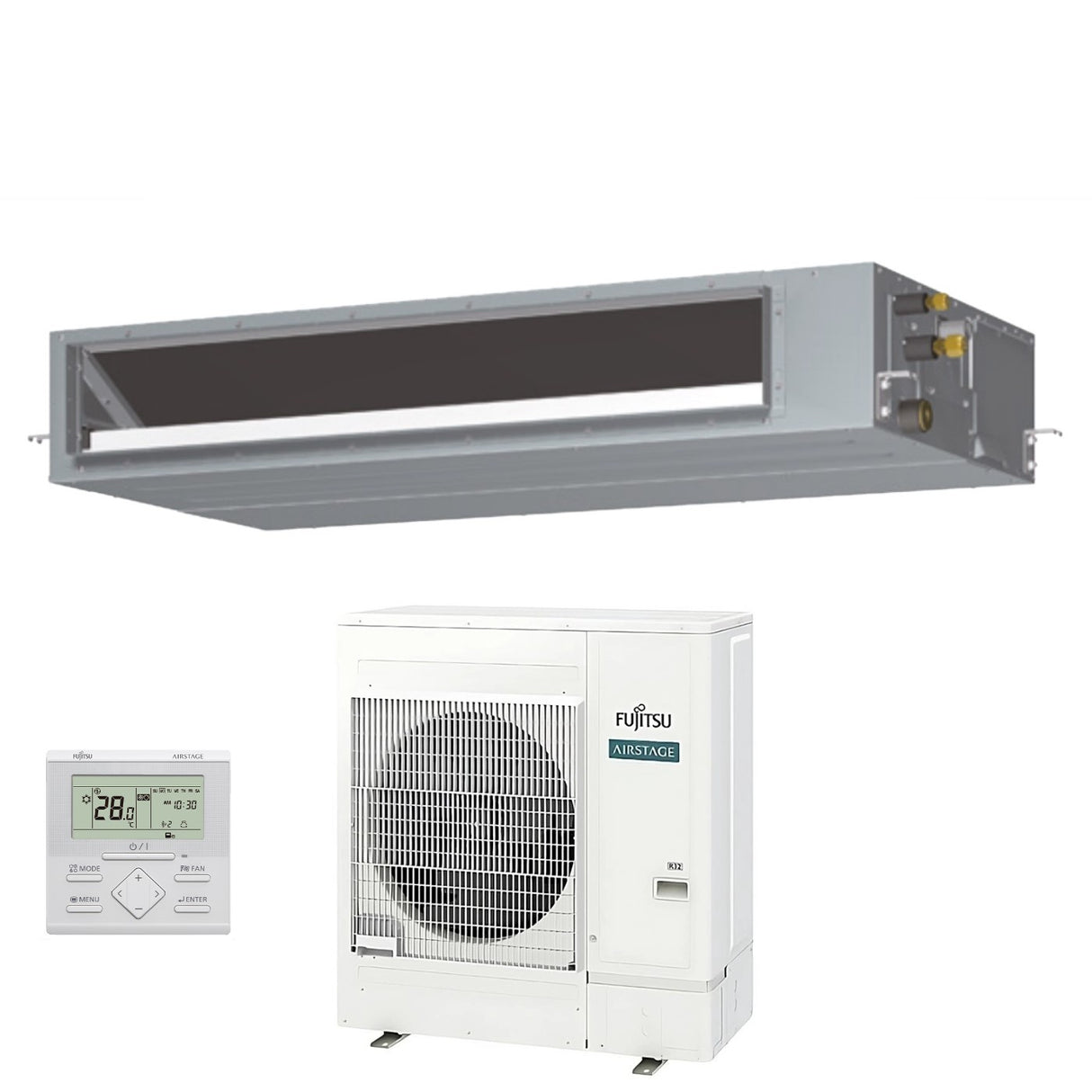 fujitsu condizionatore fujitsu canalizzabile serie kmtap 54000 btu arxh54kmtap r 32 wi fi optional