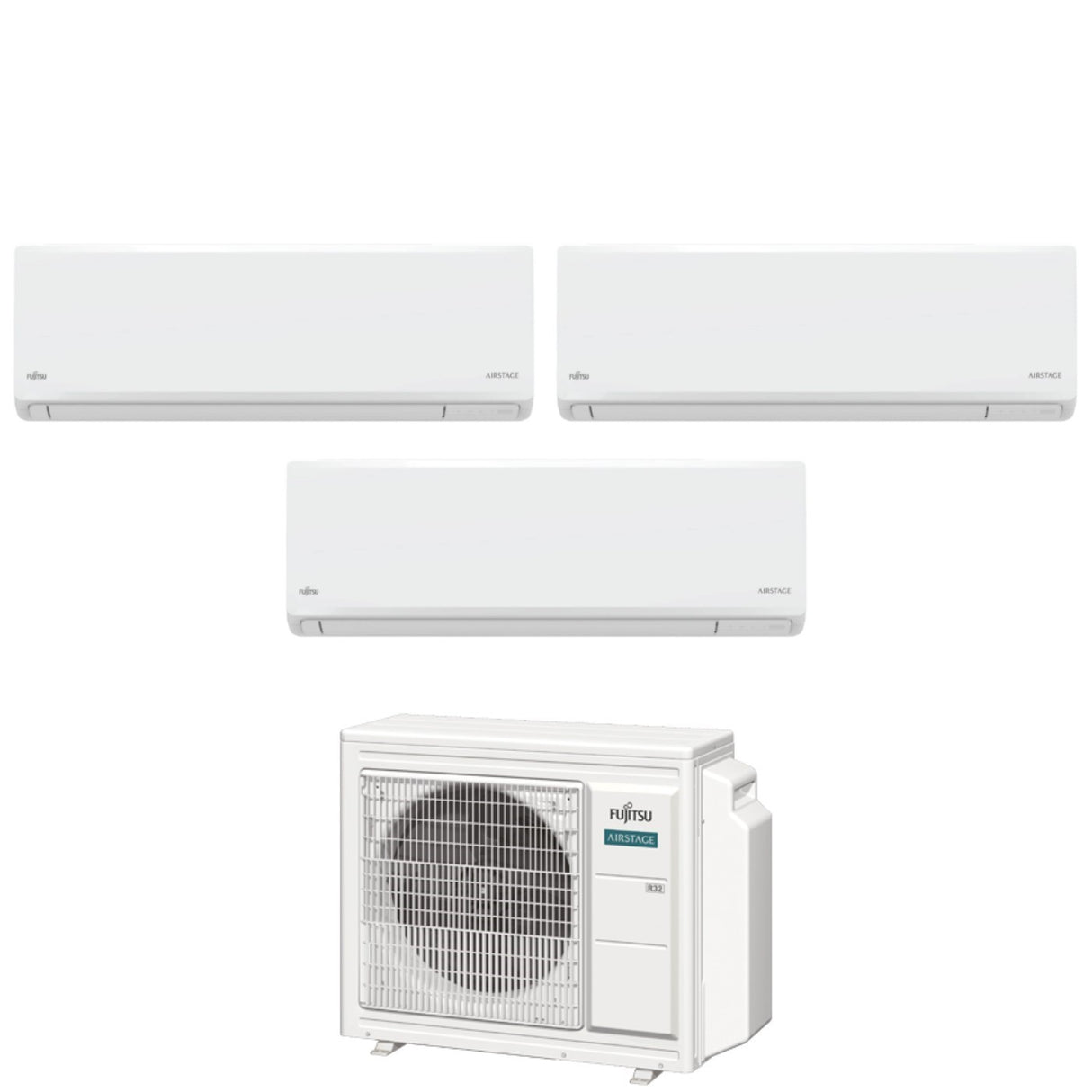 fujitsu condizionatore fujitsu trial split inverter kn airstage 777 con aoeg18kbca3 r 32 wi fi integrato