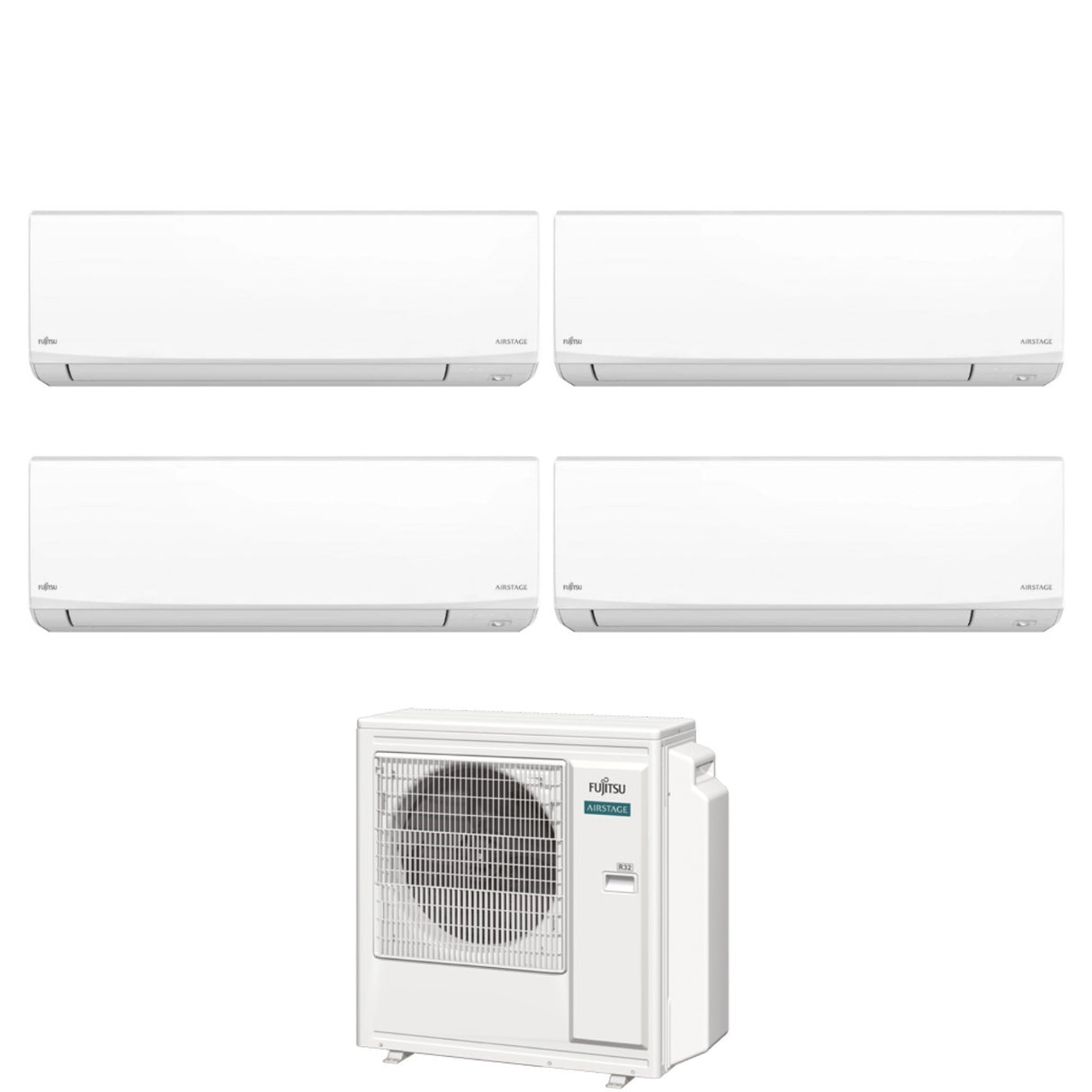 fujitsu condizionatore quadri split fujitsu kj white 7121414 con aoeg30kbta4 r 32 wi fi integrato