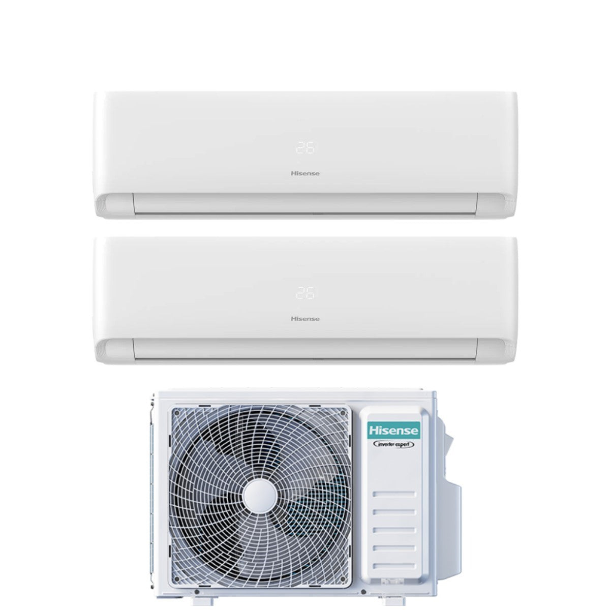 hisense climatizzatore condizionatore hisense dual split inverter serie ecosense 99 con 2amw52u4rxc r 32 wi fi integrato 90009000