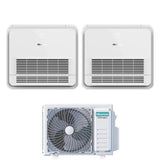 hisense condizionatore dual split console hisense 1212 con 2amw52u4rxc r 32 wi fi optional con telecomando di serie