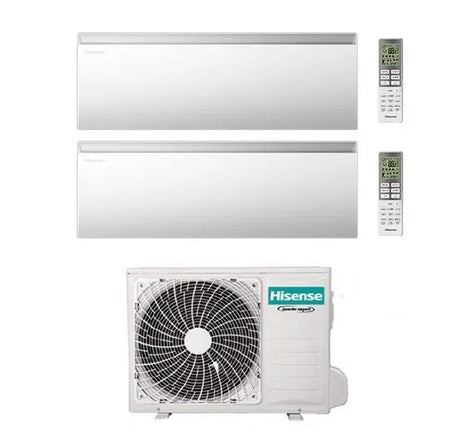 hisense condizionatore dual split hisense air master 912 btu con 2amw42u4rgc r 32 wi fi integrato