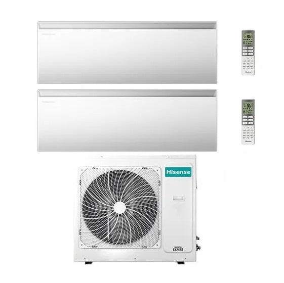 hisense condizionatore dual split hisense air master 918 btu con 3amw72u4rjc r 32 wi fi integrato