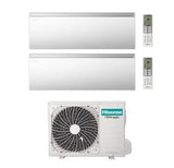 hisense condizionatore dual split hisense air master 99 btu con 2amw35u4rgc r 32 wi fi integrato