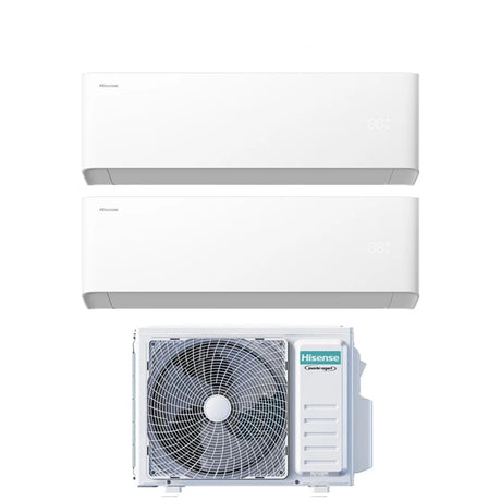 hisense condizionatore hisense dual split uni hb 912 con 2amw52u4rxc r 32 wi fi integrato