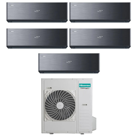 hisense condizionatore hisense penta split inverter energy pro x black 999912 con 5amw125u4rta r 32 wi fi integrato