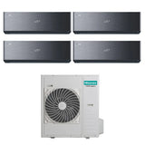 hisense condizionatore hisense quadri split inverter energy pro x black 991212 con 5amw105u4rqc r 32 wi fi integrato
