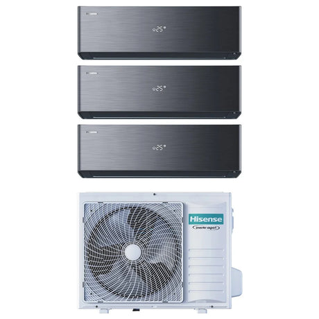 hisense condizionatore hisense trial split inverter energy pro x black 9000900012000 con 3amw62u4rjc r 32 wi fi integrato