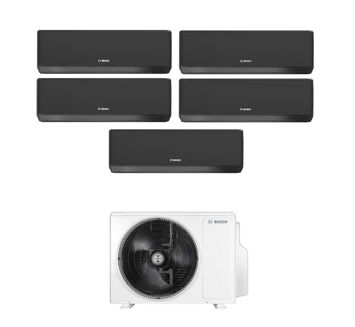 junkers bosch condizionatore penta split bosch climate 7000i black 999912 con 5000m 1255 e r 32 wi fi integrato