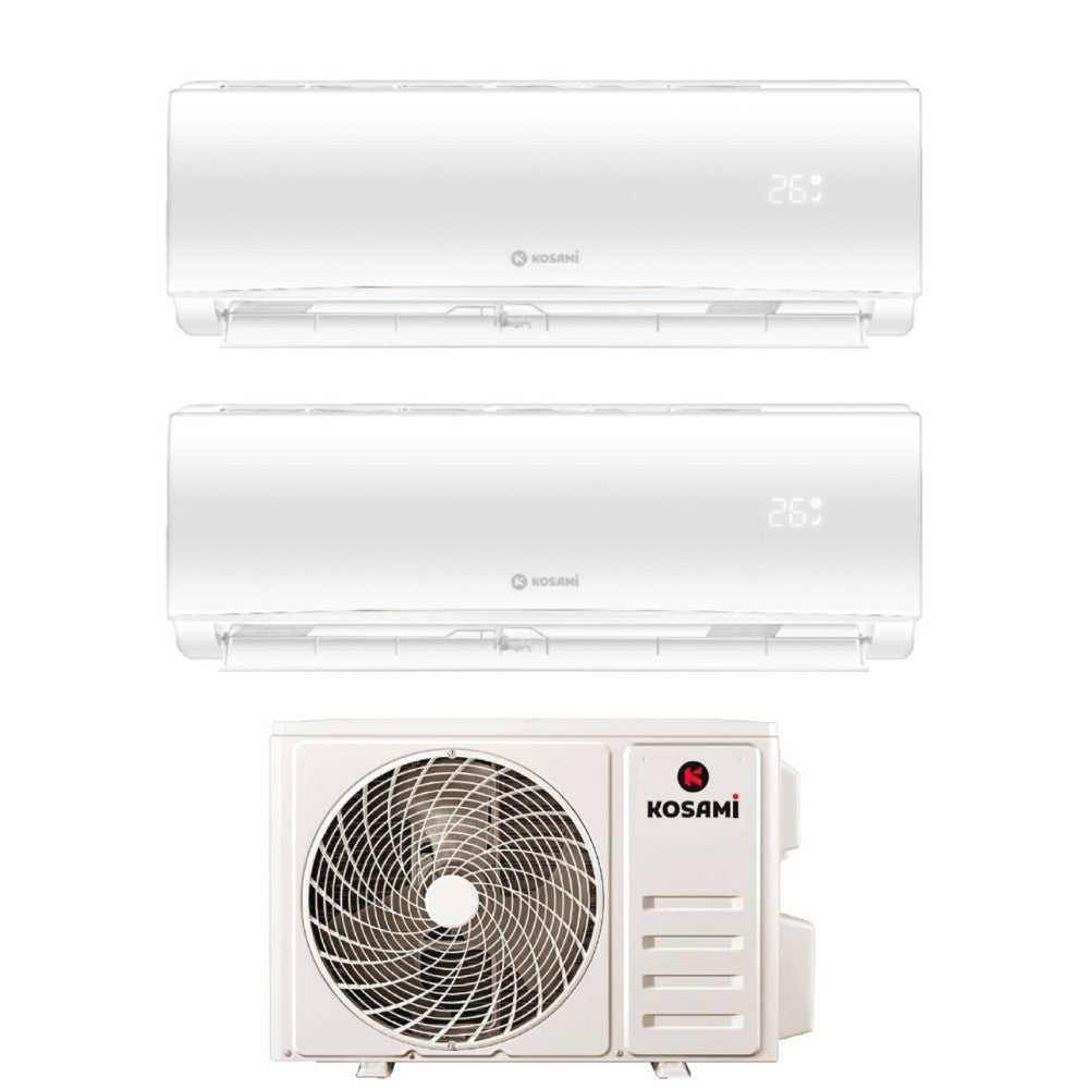 kosami condizionatore dual split kosami paros white 912 con 18 2 r 32 wi fi integrato