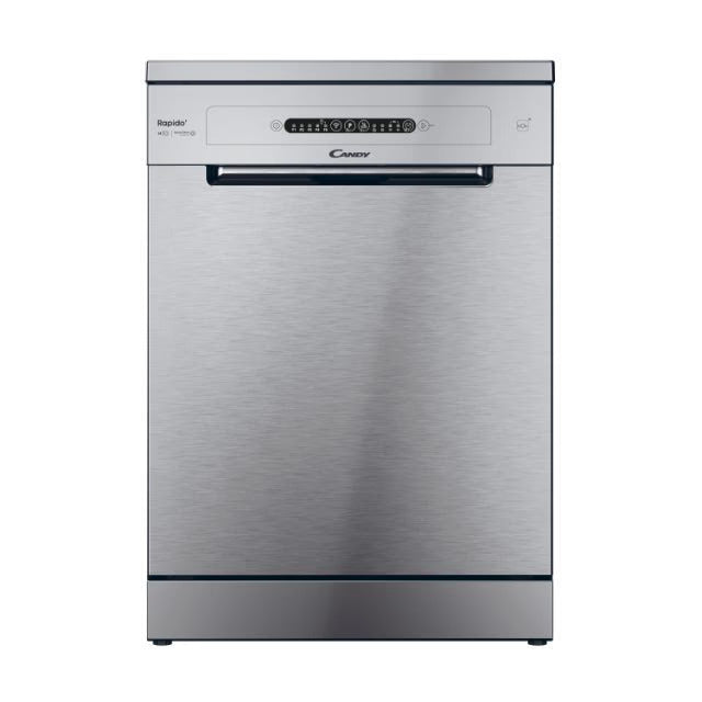 lavastoviglie a libera installazione candy rapido cf 4e7l0x 14 coperti classe e a81 8xl59 7xp59 8 acciaio inossidabile controllo remoto wi fi + ble