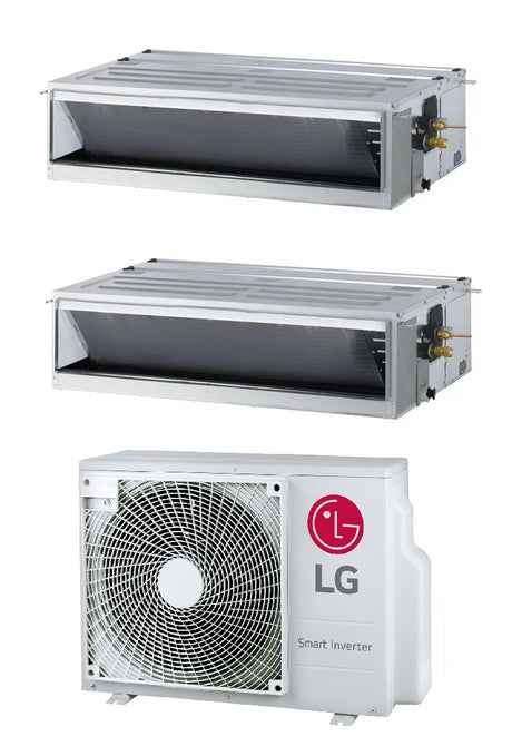 lg condizionatore canalizzato dual split lg standard 918 btu con mu3r19 r 32 wi fi optional