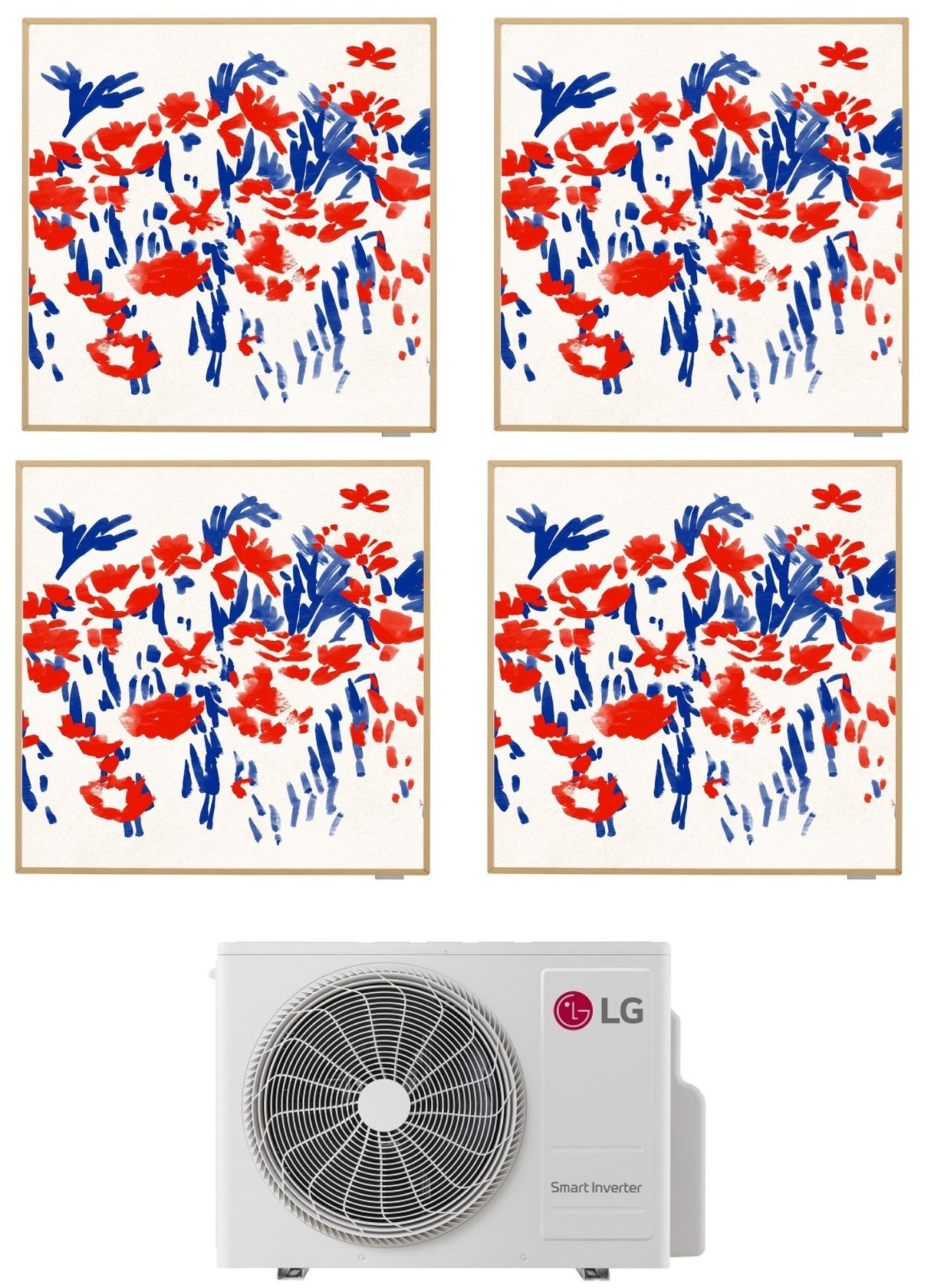 lg condizionatore lg quadri split inverter artcool gallery photo 9 9912 con mu4r27 r 32 wi fi integrato