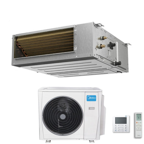 midea condizionatore canalizzabile midea inverter 18000 btu serie a7 r 32 con comandi inclusi