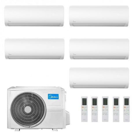 midea condizionatore midea penta split inverter serie xtreme pro green 900012000120001200012000 btu con m5oe 42 r 32 wi fi integrato