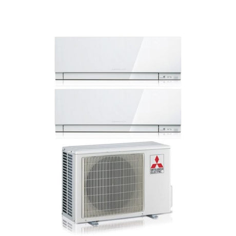 mitsubishi electric climatizzatore condizionatore mitsubishi electric dual split inverter serie kirigamine zen white msz ef 1818 con mxz 3f68vf r 32 wi fi integrato colore bianco 1800018000