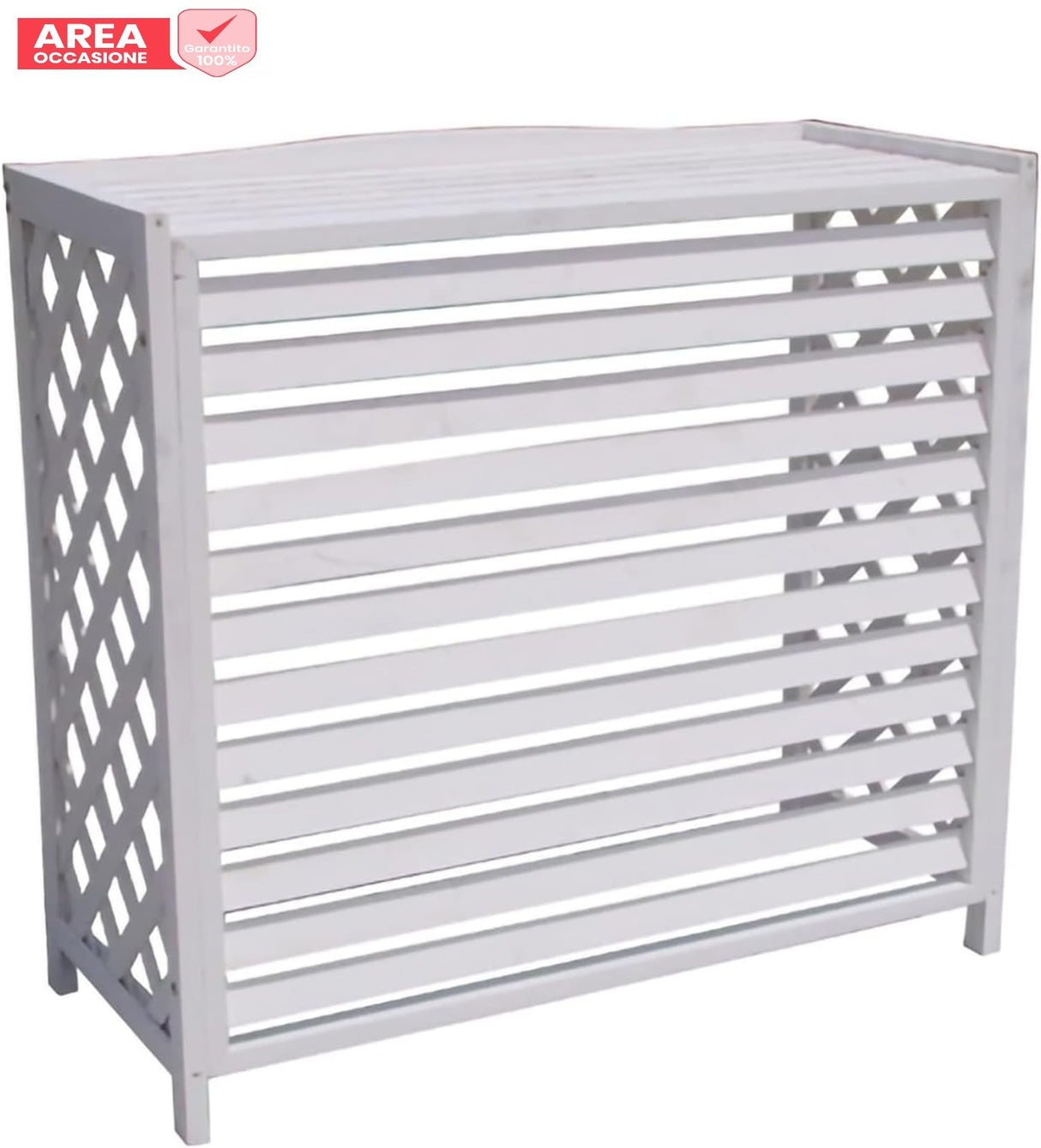 oneclima area occasione 5096 copertura copri unita esterna oneclima per condizionatore 9000 e 12000 btu in legno bianco 80x47x77
