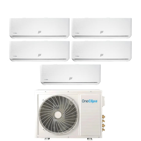 oneclima condizionatore penta split oneclima ultra 999912 con mlt42x5y24 r 32 wi fi integrato pannello telato