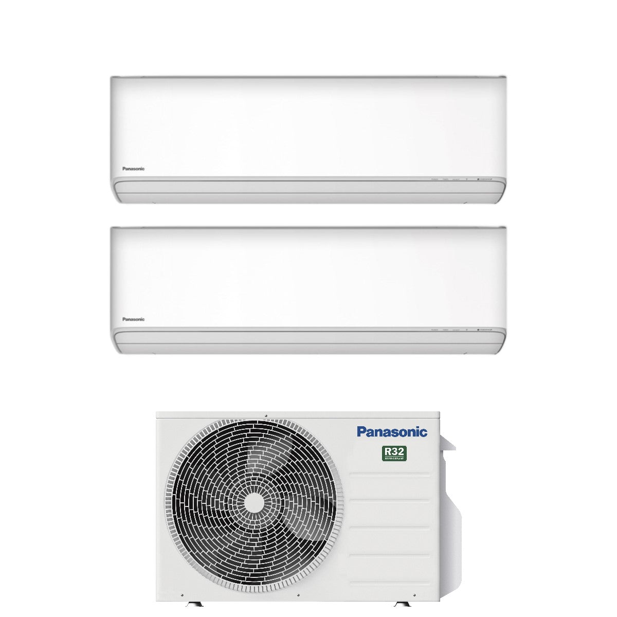panasonic climatizzatore condizionatore panasonic dual split inverter serie etherea white 77 con cu 2z35tbe r 32 wi fi integrato 70007000 bianco