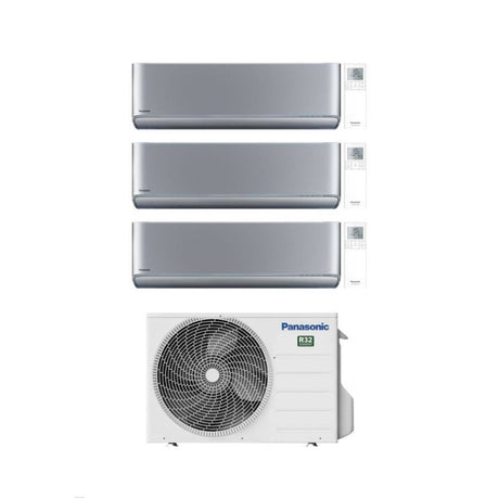panasonic climatizzatore condizionatore panasonic trial split inverter serie etherea silver 777 con cu 3z68tbe r 32 wi fi integrato colore argento 700070007000