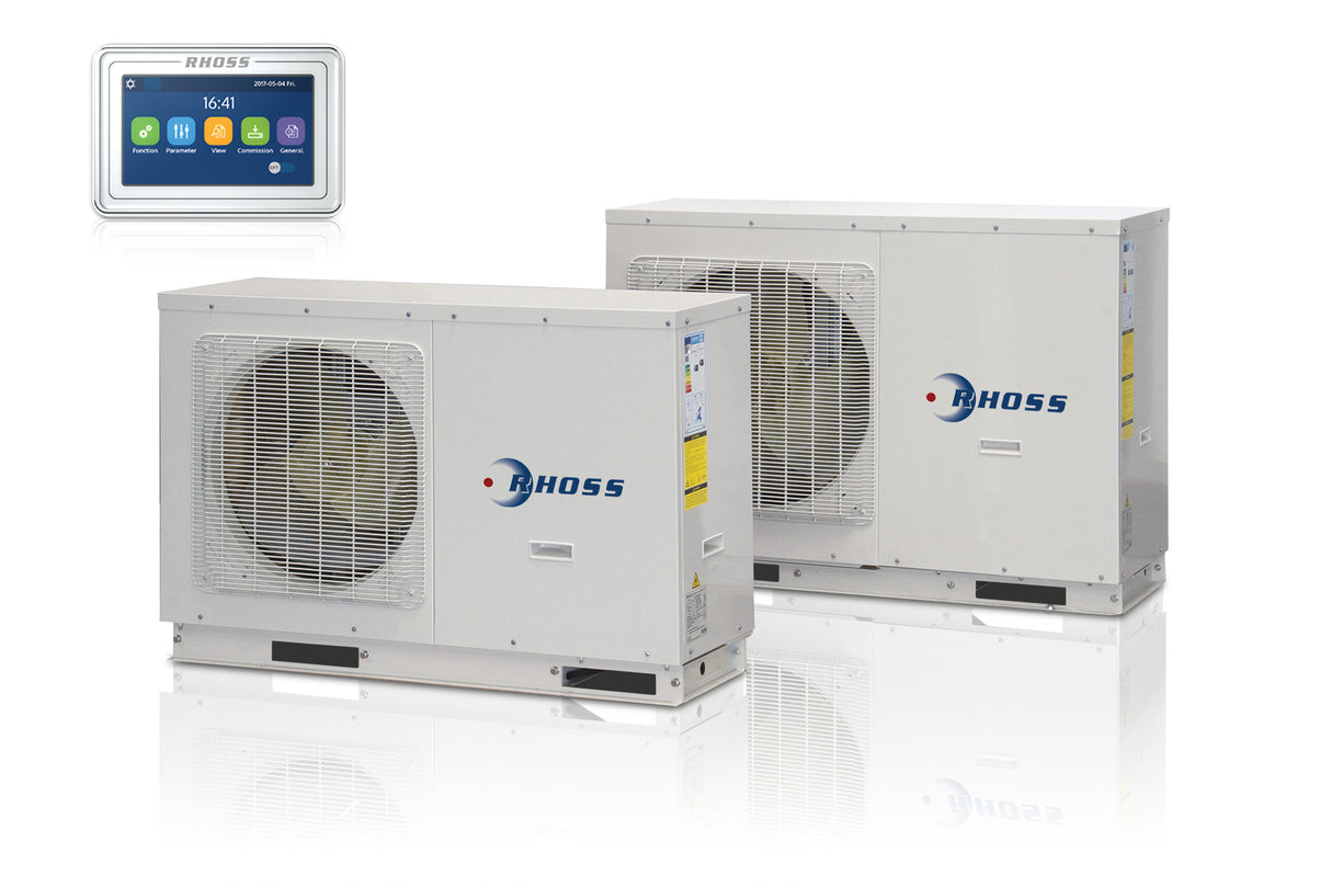 rhoss pompa di calore monoblocco rhoss electa eco thaiti 114 m 14 kw r 32 wi fi integrato con comando touch screen