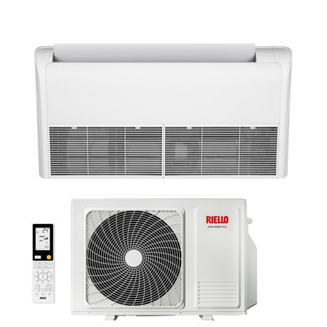 riello condizionatore soffittopavimento riello 12000 btu aaria mono plus i ams 35 p r 32 con telecomando infrarossi