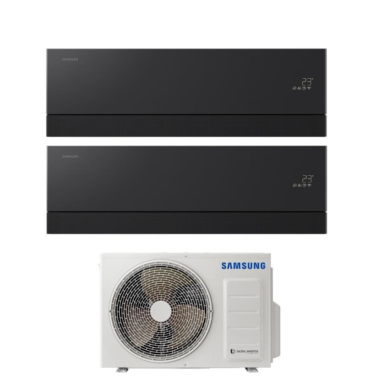 samsung condizionatore dual split samsung premiere black 912 con aj040txj2kg r 32 wi fi integrato