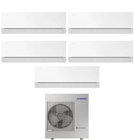 samsung condizionatore penta split samsung windfree premiere white 9991212 con aj100txj5kg r 32 wi fi integrato