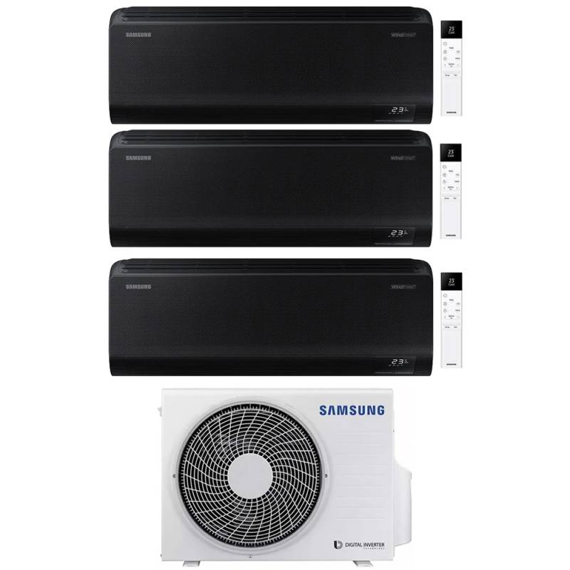 samsung condizionatore samsung trial split inverter serie windfree black 9912 con aj052txj3kg r 32 wi fi integrato 9000900012000