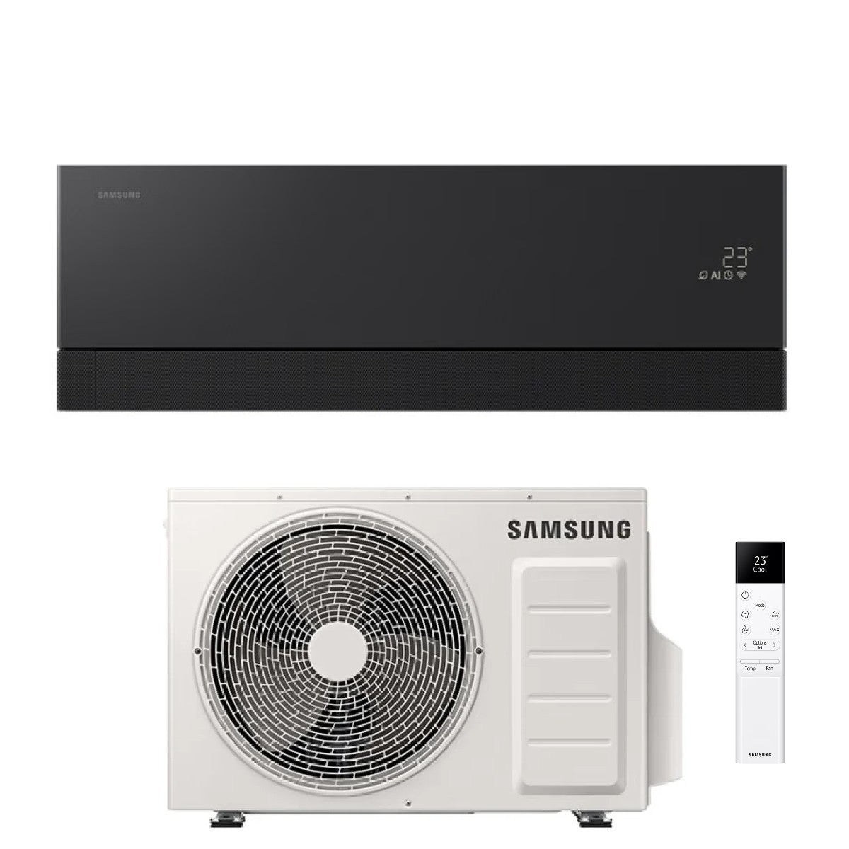 samsung condizionatore samsung windfree premiere black 7000 btu f ar07prb r 32 wi fi integrato