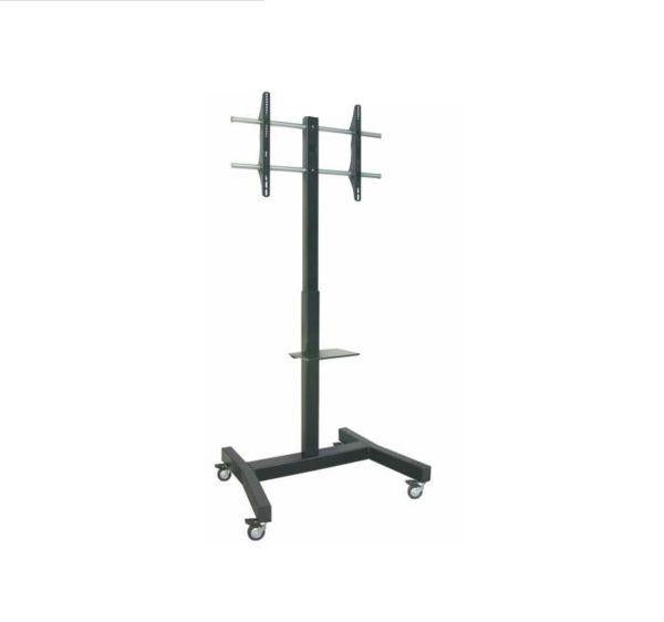supporto tv a pavimento nilox om07075 con rotelle